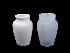 Molde silicona mini florero jarron